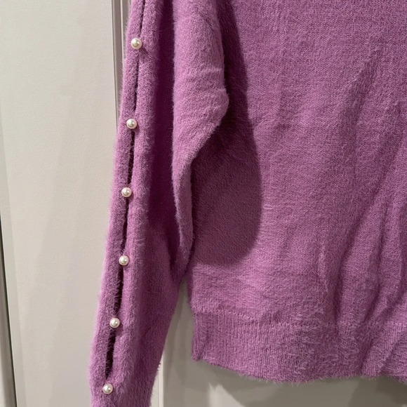 🍀 NIKKA K NWT SMOKEY GRAPE SWEATER SIZE XS - Picture 2 of 5